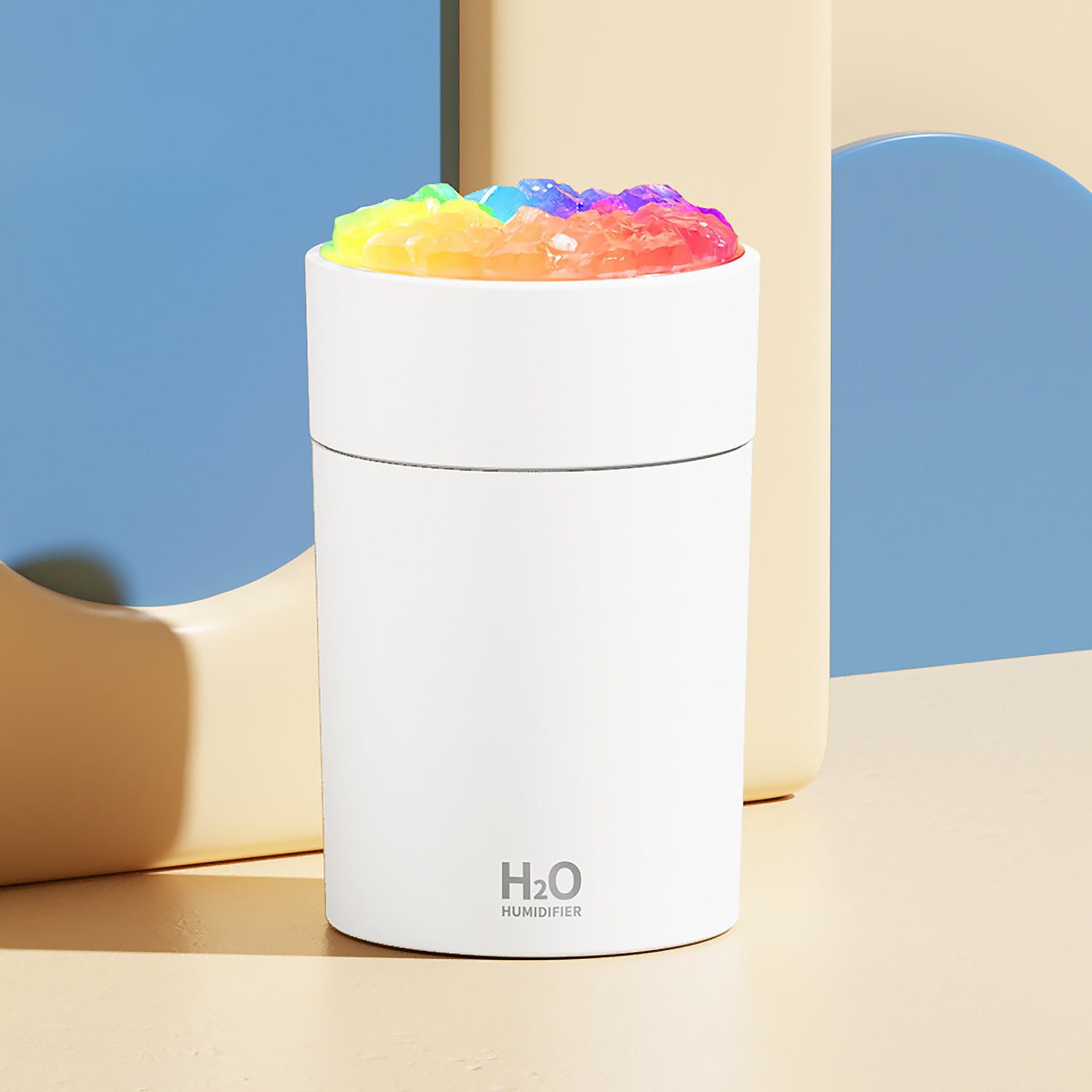 Портативный нано-увлажнитель с RGB-подсветкой | 220 мл насыщенный туман | Ароматерапия + тихая работа (30 дБ)